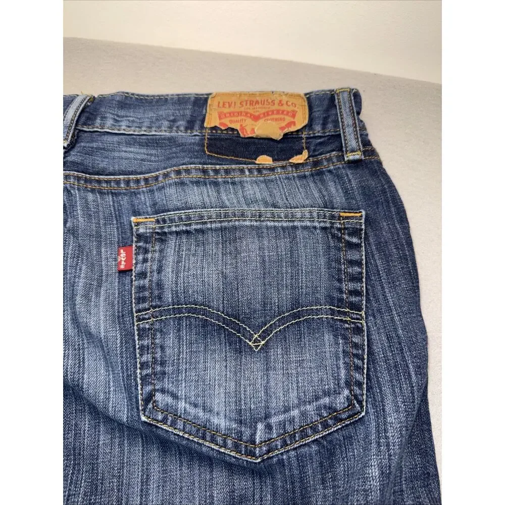 Levis 541 Athletic Fit Jeans Mens 34x30 Medium Wash Stretch Denim Blue